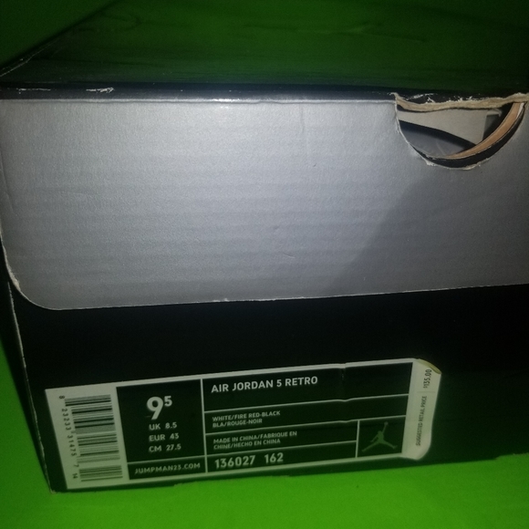 2006 OG AIR JORDAN 5 RETRO MENS SIZE 9.5 - Picture 6 of 6